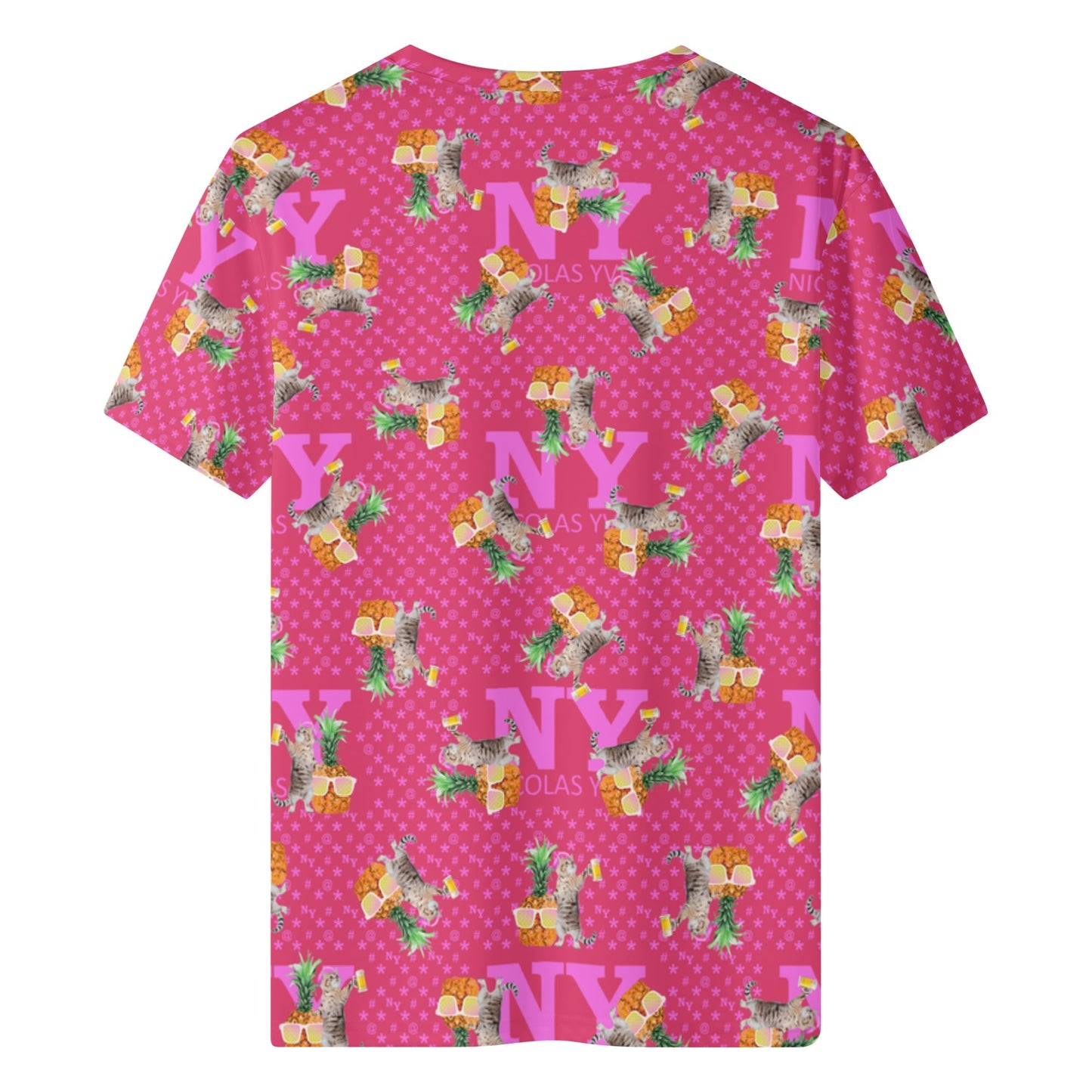 Un Tee-shirt, des Chats, des Ananas et de la Bière ! Le T-shirt Kitsch Chananas de Nicolas Yves