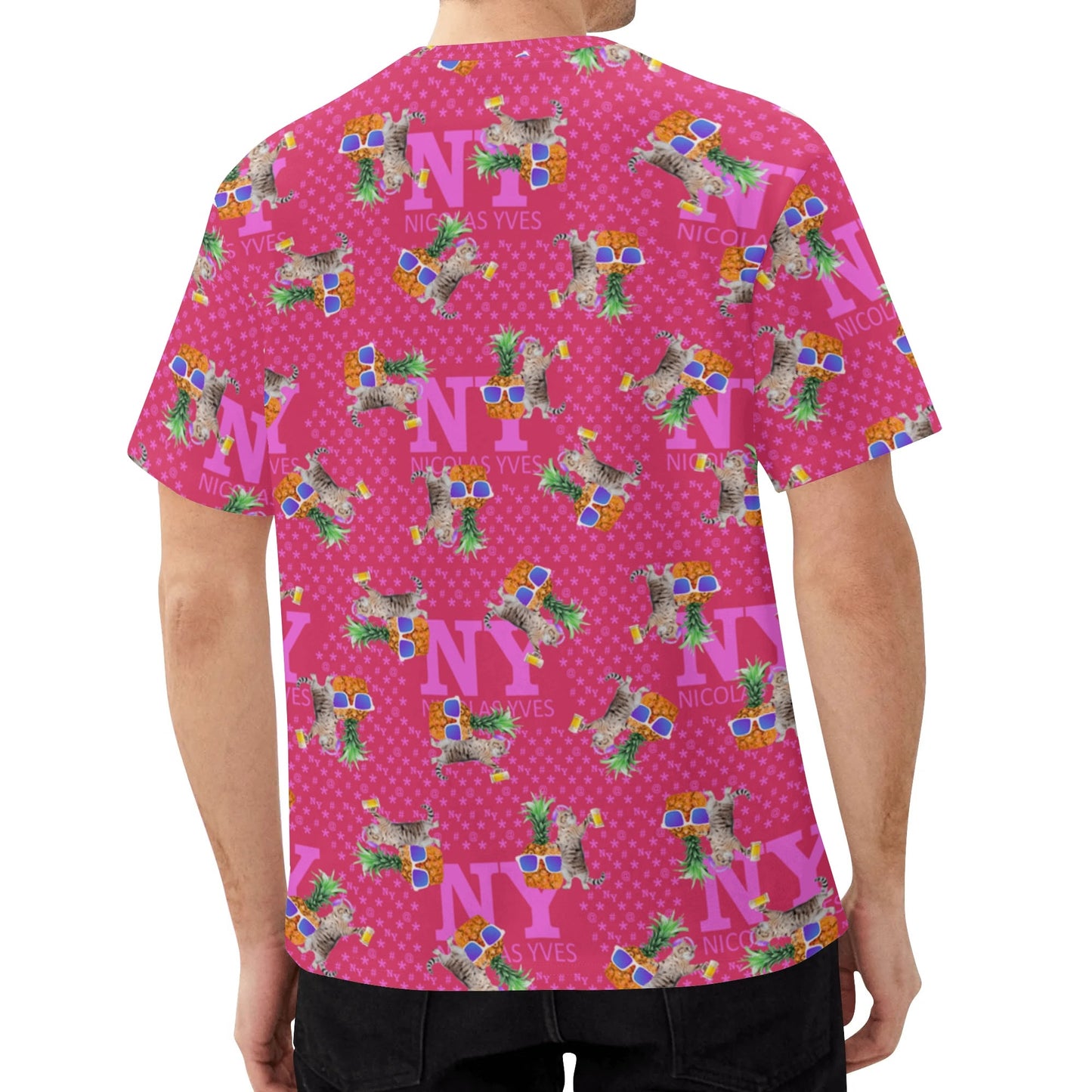 Un Tee-shirt, des Chats, des Ananas et de la Bière ! Le T-shirt Kitsch Chananas de Nicolas Yves