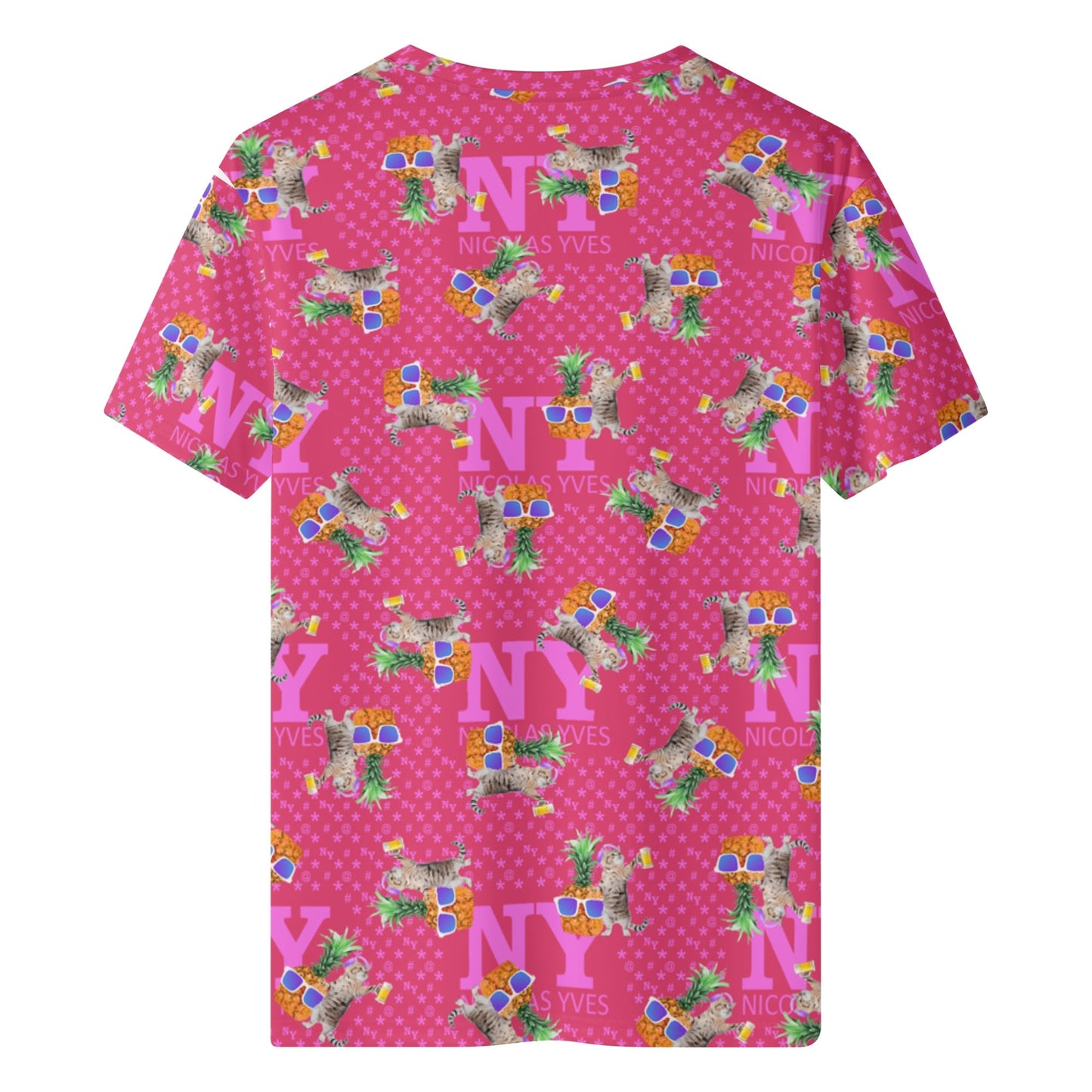 Un Tee-shirt, des Chats, des Ananas et de la Bière ! Le T-shirt Kitsch Chananas de Nicolas Yves