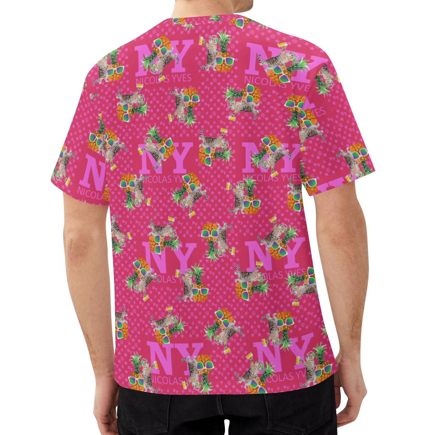 Un Tee-shirt, des Chats, des Ananas et de la Bière ! Le T-shirt Kitsch Chananas de Nicolas Yves