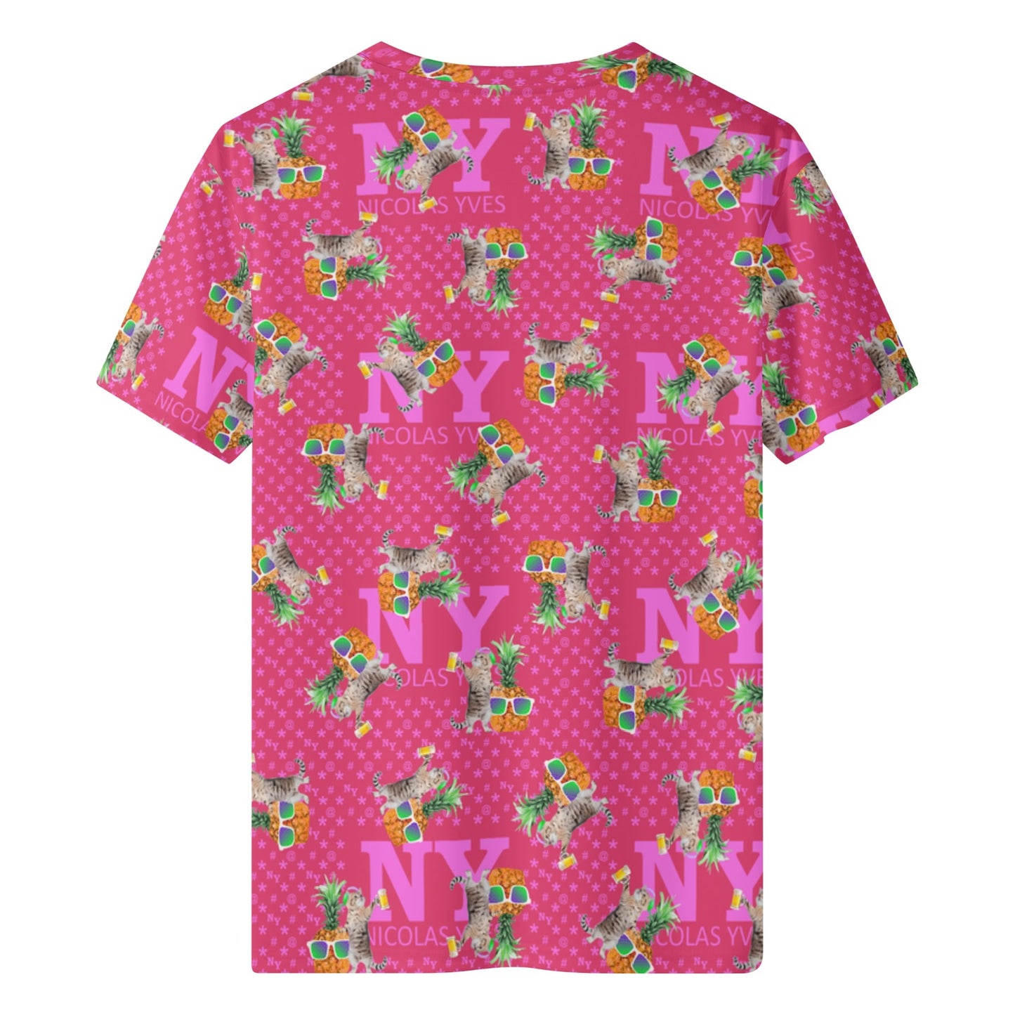 Un Tee-shirt, des Chats, des Ananas et de la Bière ! Le T-shirt Kitsch Chananas de Nicolas Yves