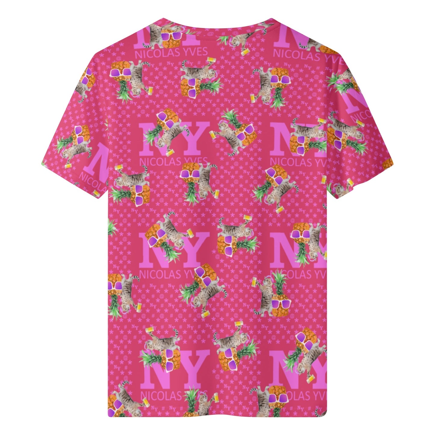 Un Tee-shirt, des Chats, des Ananas et de la Bière ! Le T-shirt Kitsch Chananas de Nicolas Yves