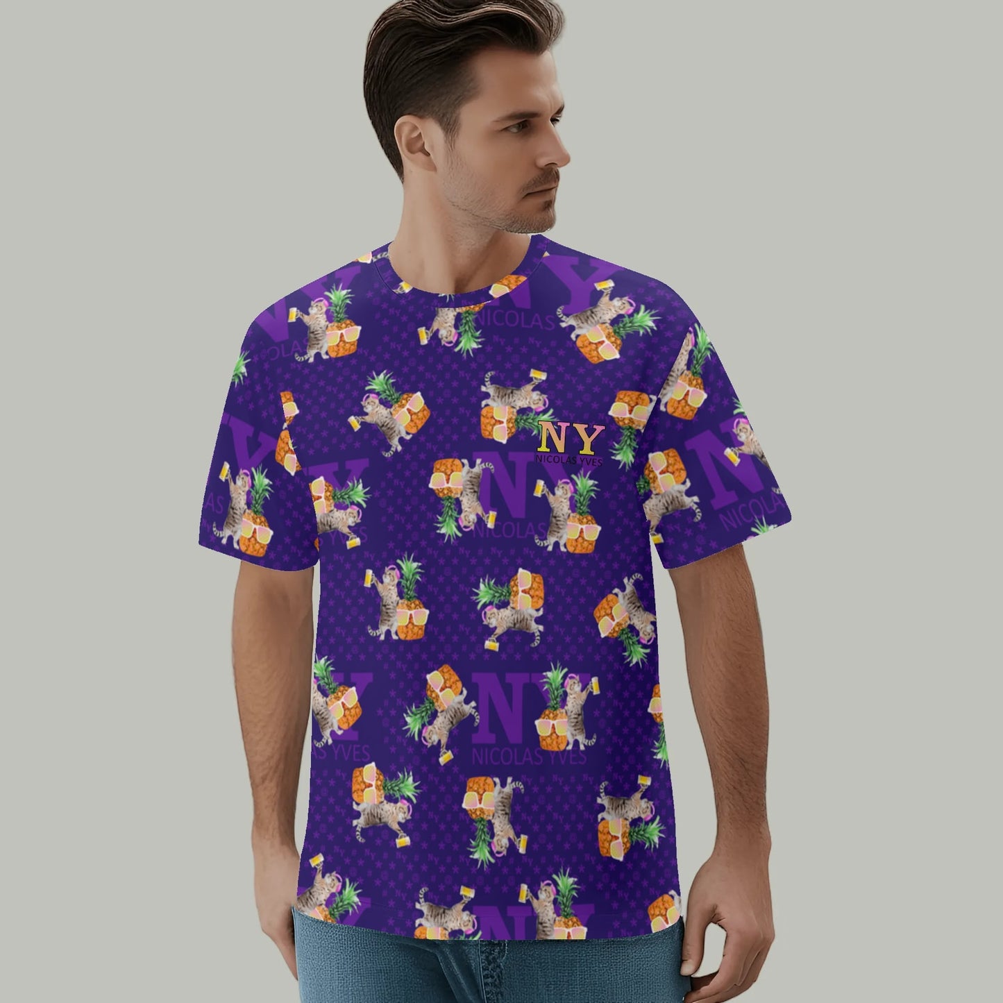 Le T-shirt Teufeur - Violet - NY de Nicolas Yves