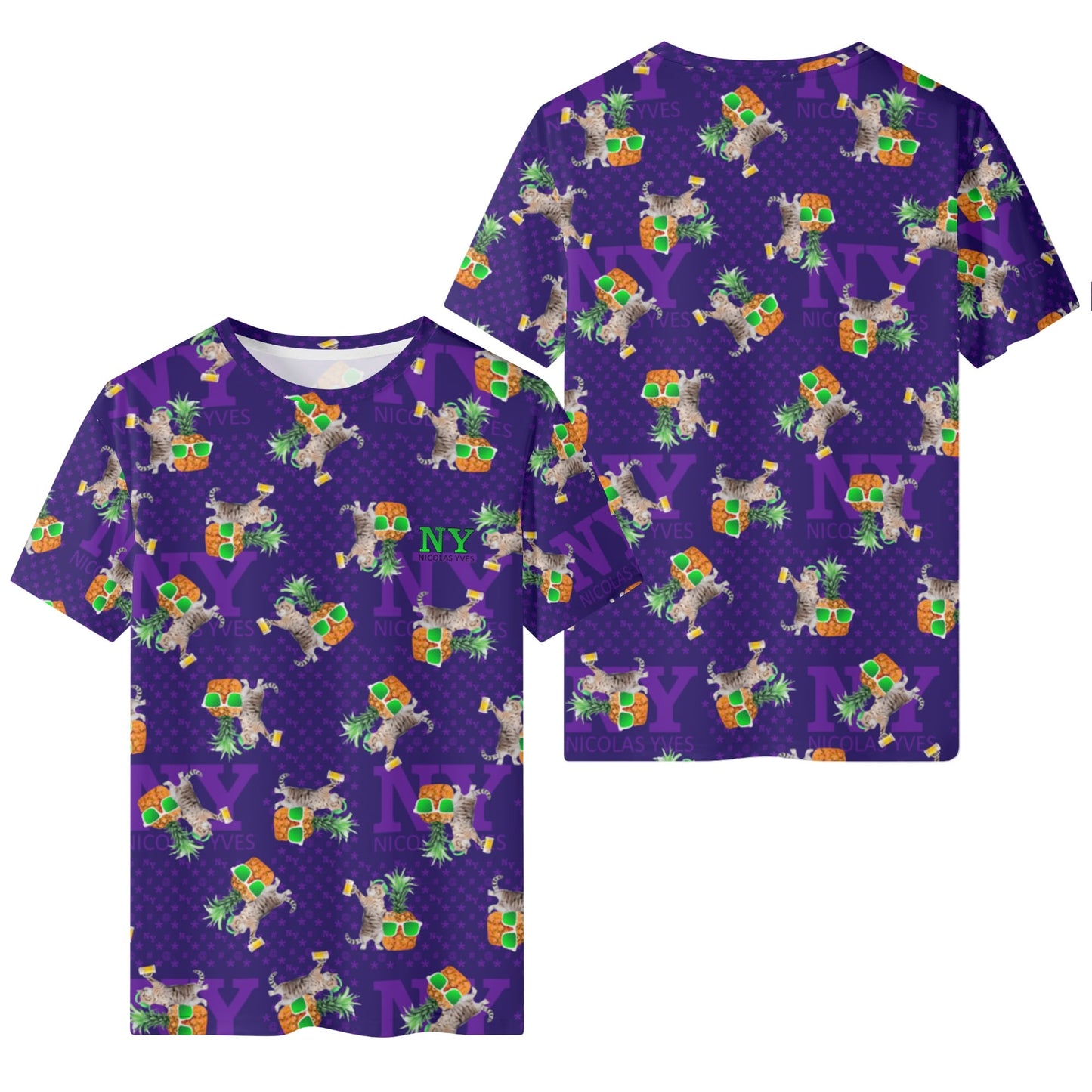 Le T-shirt Teufeur - Violet - NY de Nicolas Yves