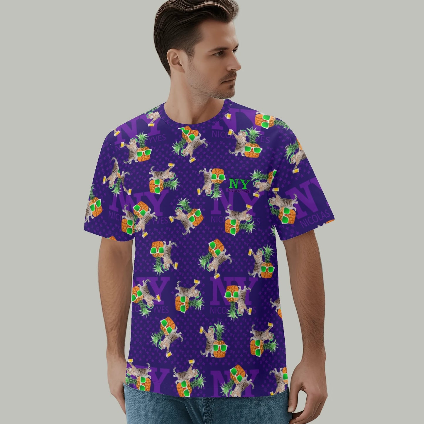 Le T-shirt Teufeur - Violet - NY de Nicolas Yves