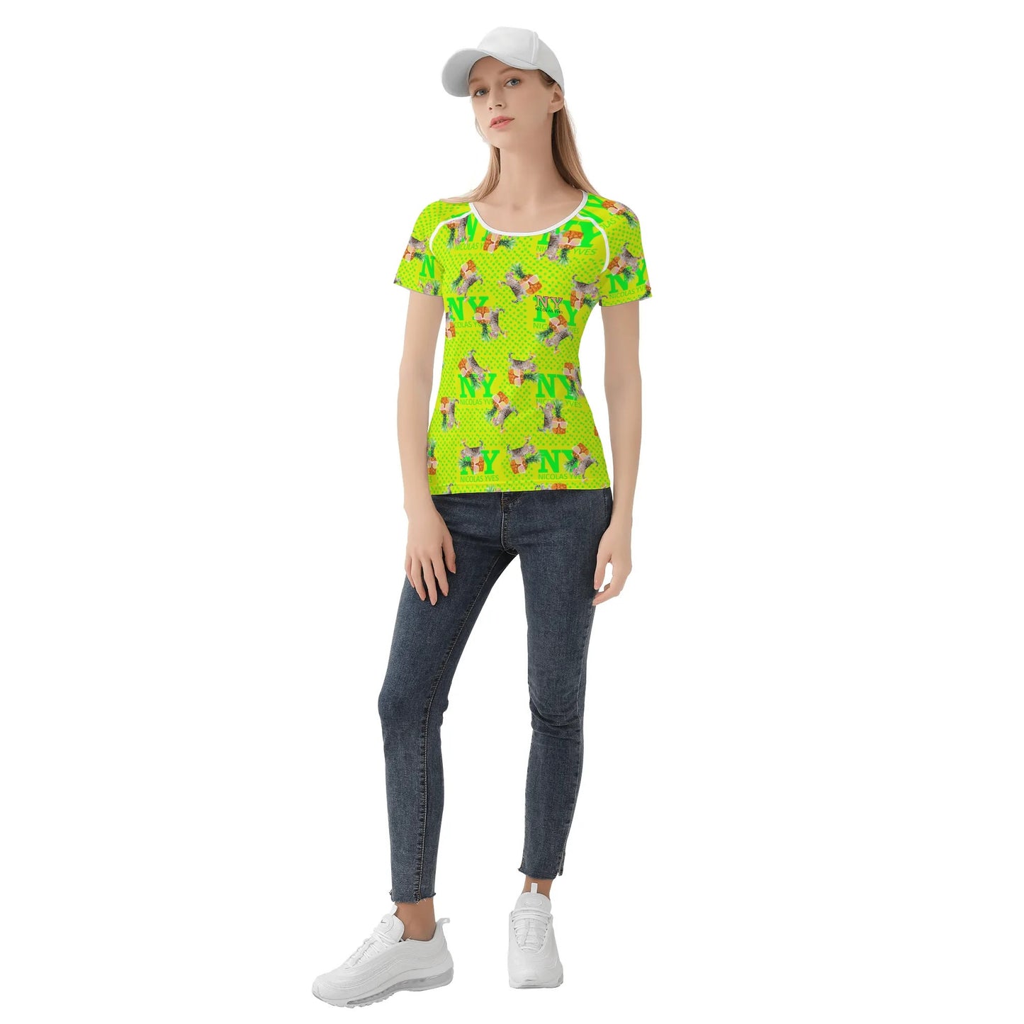 Le T-shirt Teufeuse Chananas NY de Nicolas Yves - Jaune Kitsch