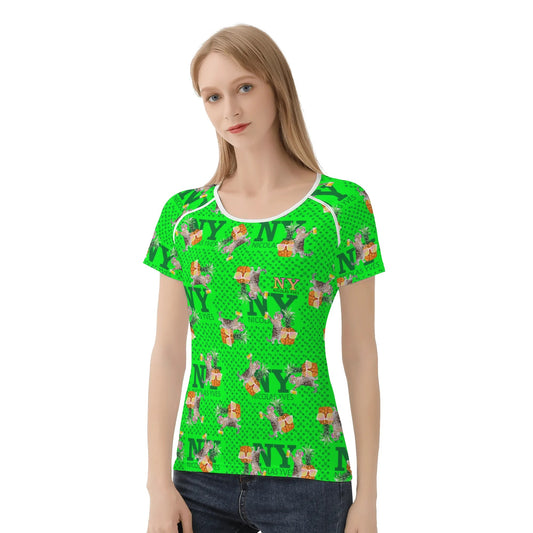 Le T-shirt Teufeuse Chananas NY de Nicolas Yves - Vert