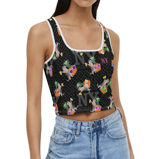Le Top Crop Top NY de Nicolas Yves - Noir