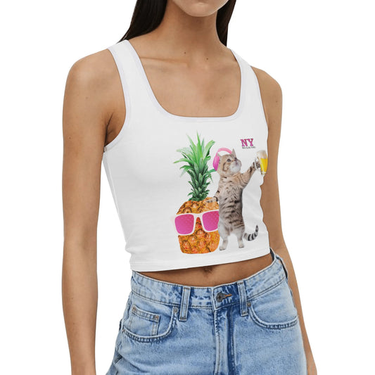 Le Top Crop Top NY de Nicolas Yves - Simple Blanc