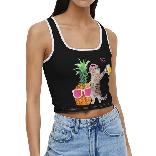 Le Top Crop Top NY de Nicolas Yves - Simple Black