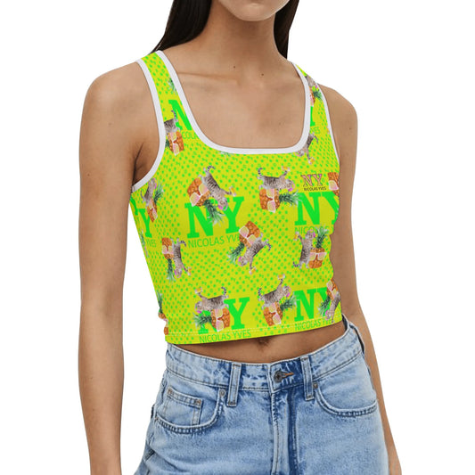 Le Top Crop Top NY de Nicolas Yves - Jaune