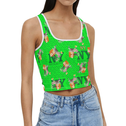 Le Top Crop Top NY de Nicolas Yves - Vert