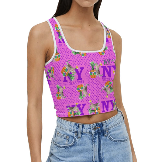 Le Top Crop Top NY de Nicolas Yves - Rose Bubblegum