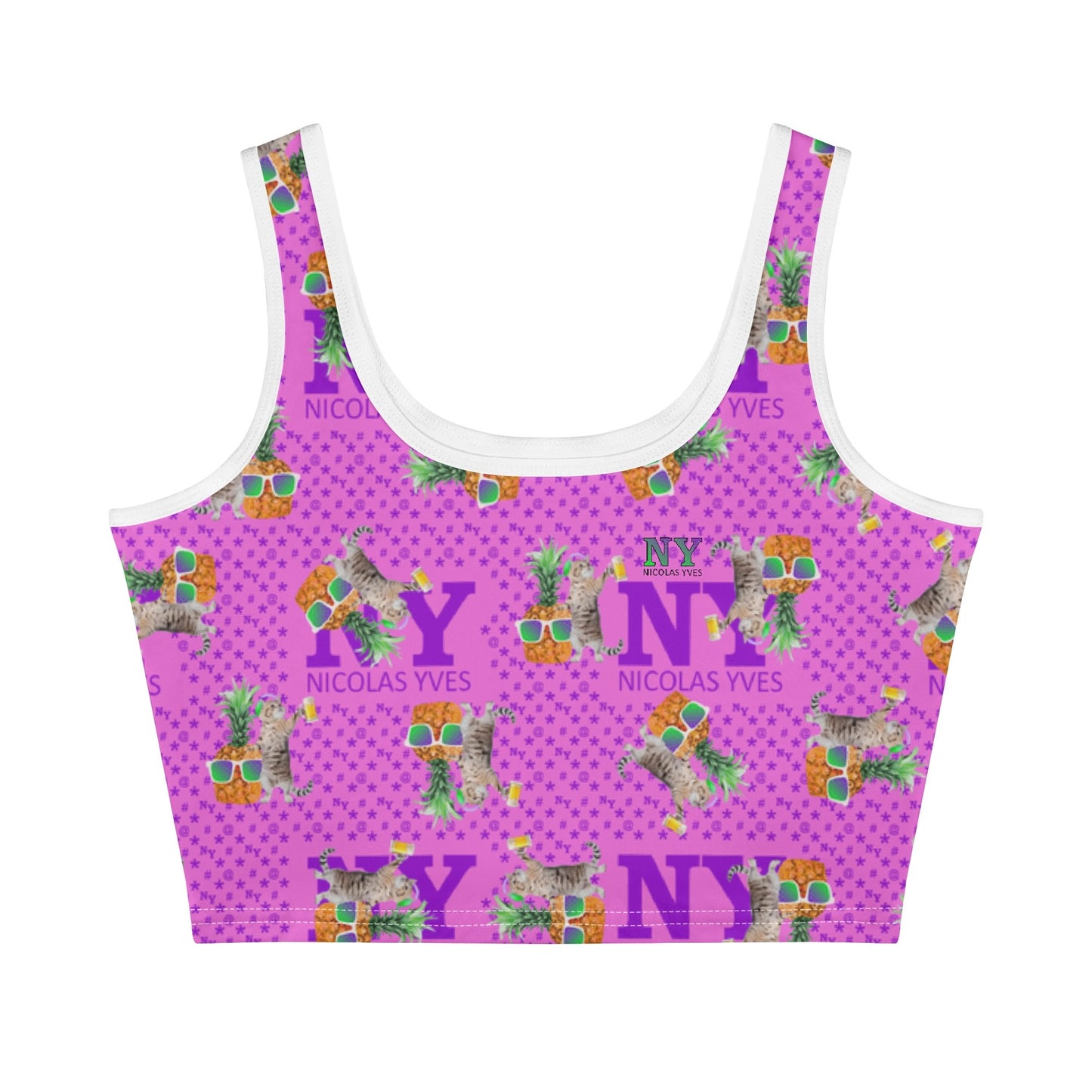 Le Top Crop Top NY de Nicolas Yves - Rose Bubblegum