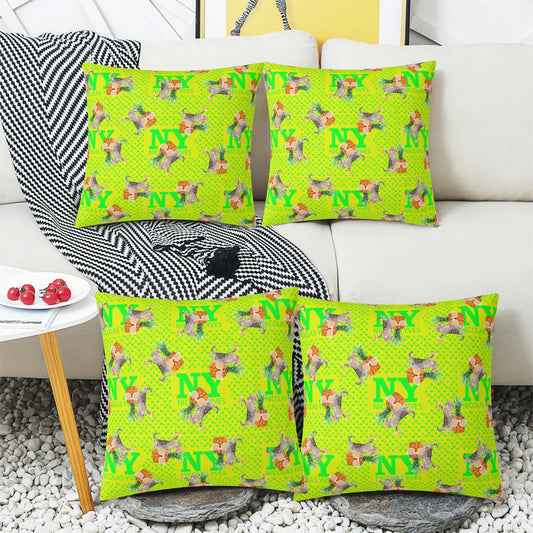 4 HOUSSES DE COUSSINS NY de Nicolas Yves™  - Jaune