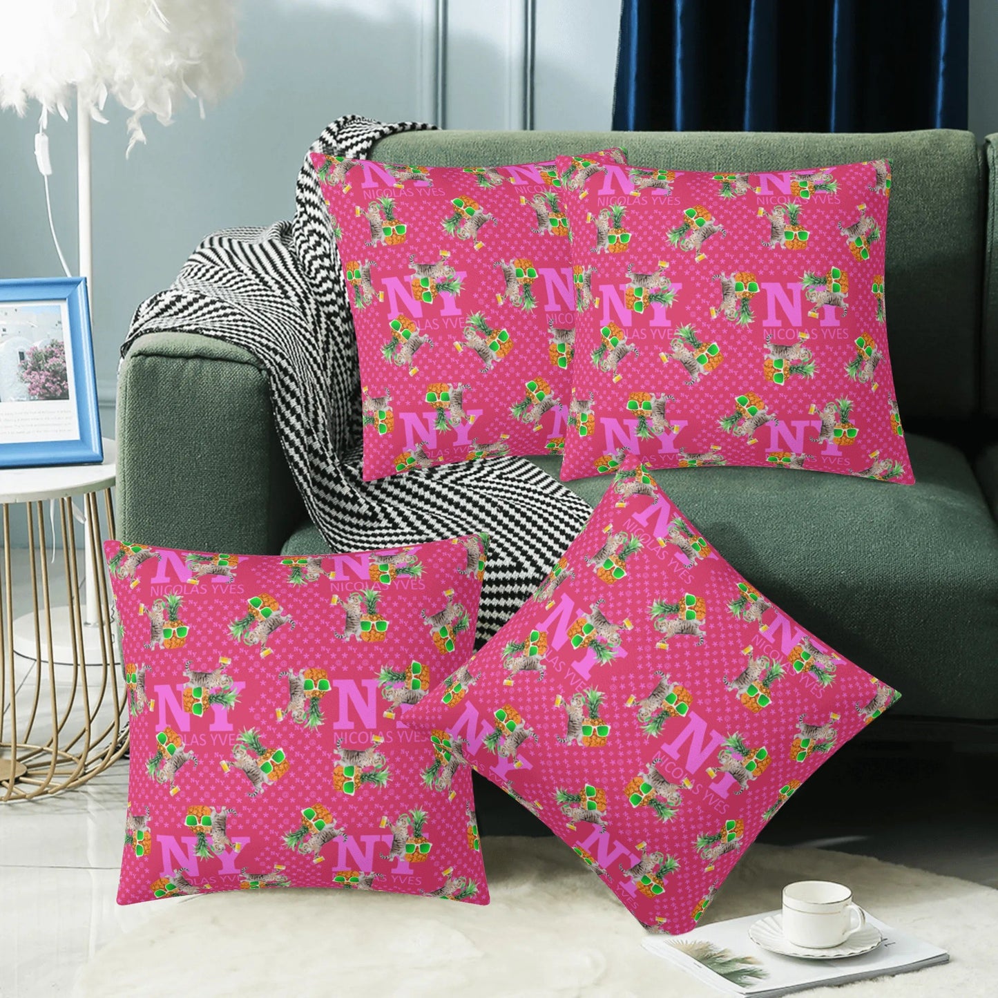 4 HOUSSES DE COUSSIN NY de Nicolas Yves™ - Rose