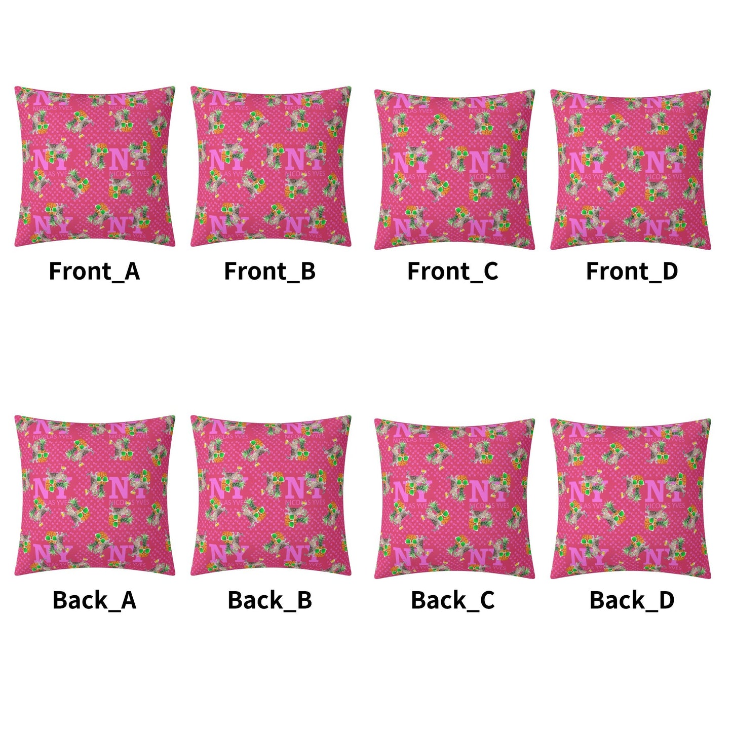 4 HOUSSES DE COUSSIN NY de Nicolas Yves™ - Rose