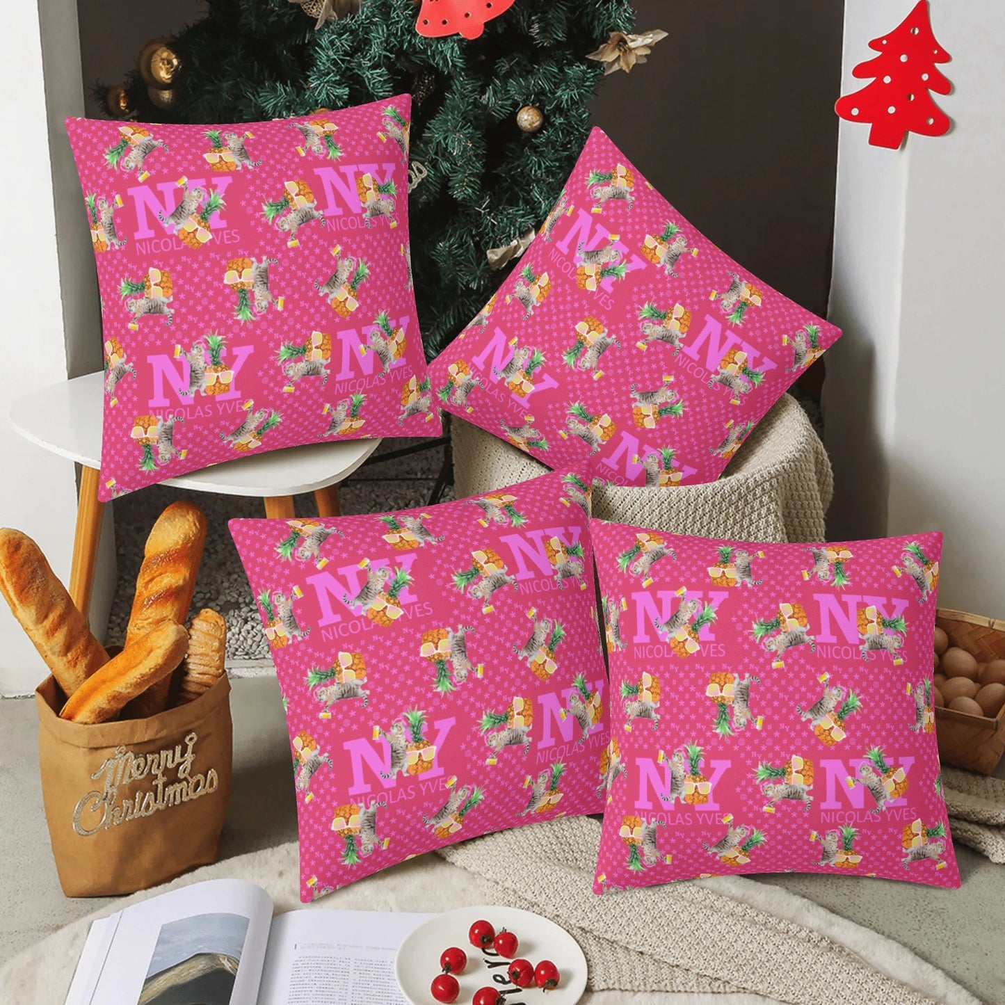 4 HOUSSES DE COUSSIN NY de Nicolas Yves™ - Rose