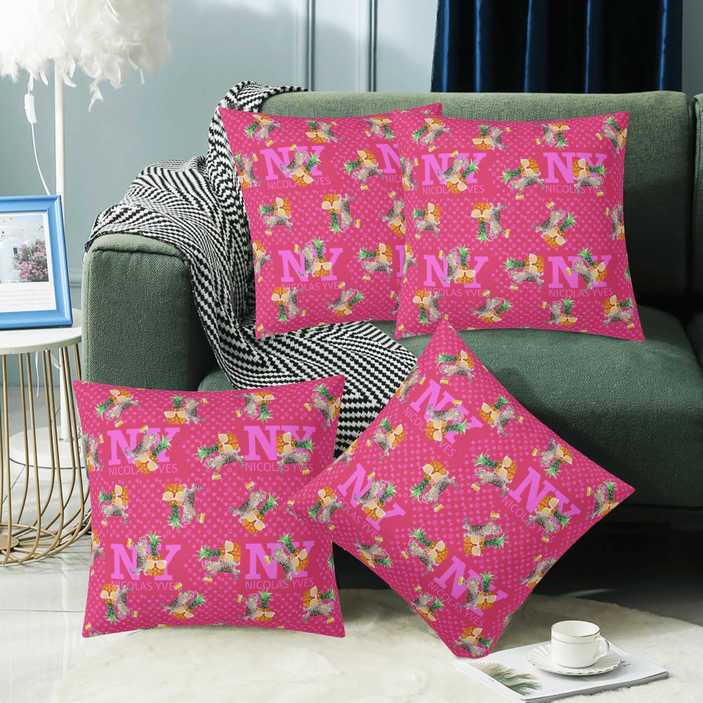 4 HOUSSES DE COUSSIN NY de Nicolas Yves™ - Rose