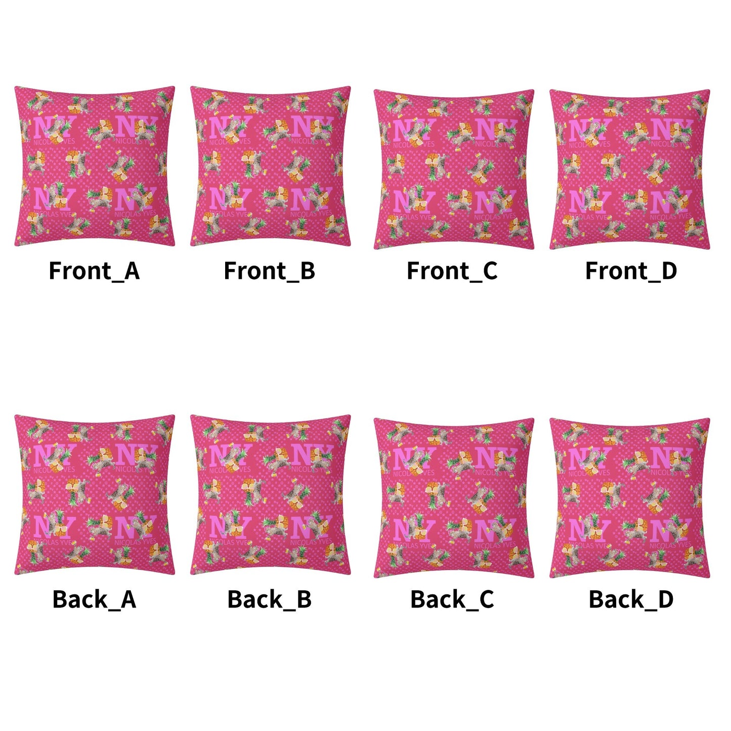 4 HOUSSES DE COUSSIN NY de Nicolas Yves™ - Rose