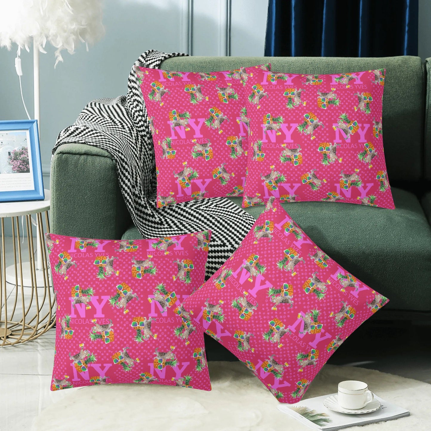 4 HOUSSES DE COUSSIN NY de Nicolas Yves™ - Rose