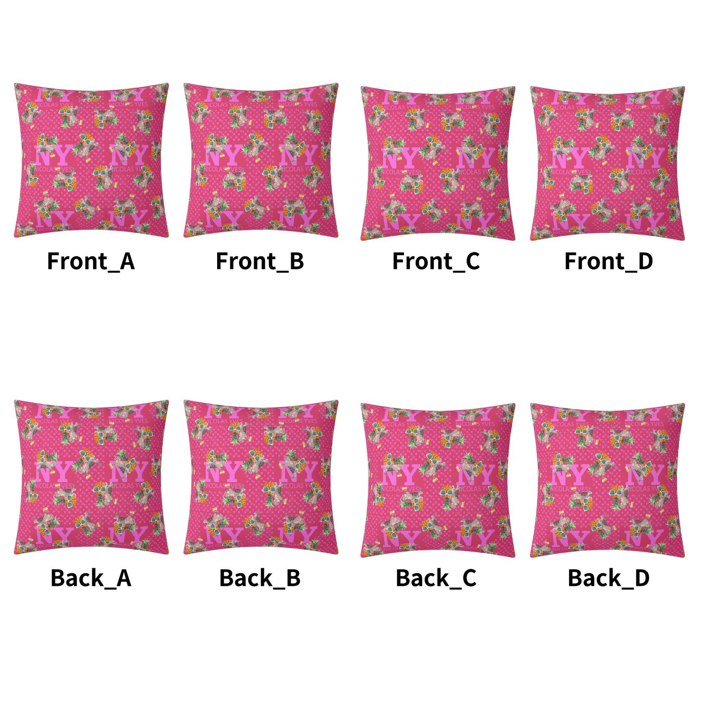 4 HOUSSES DE COUSSIN NY de Nicolas Yves™ - Rose