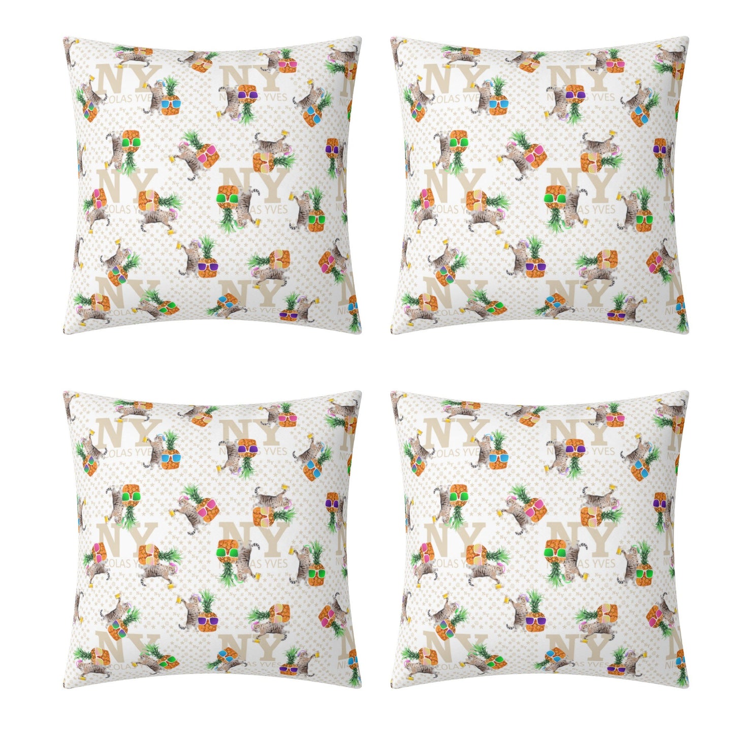 4 HOUSSES DE COUSSIN NY de Nicolas Yves™ - Blanc