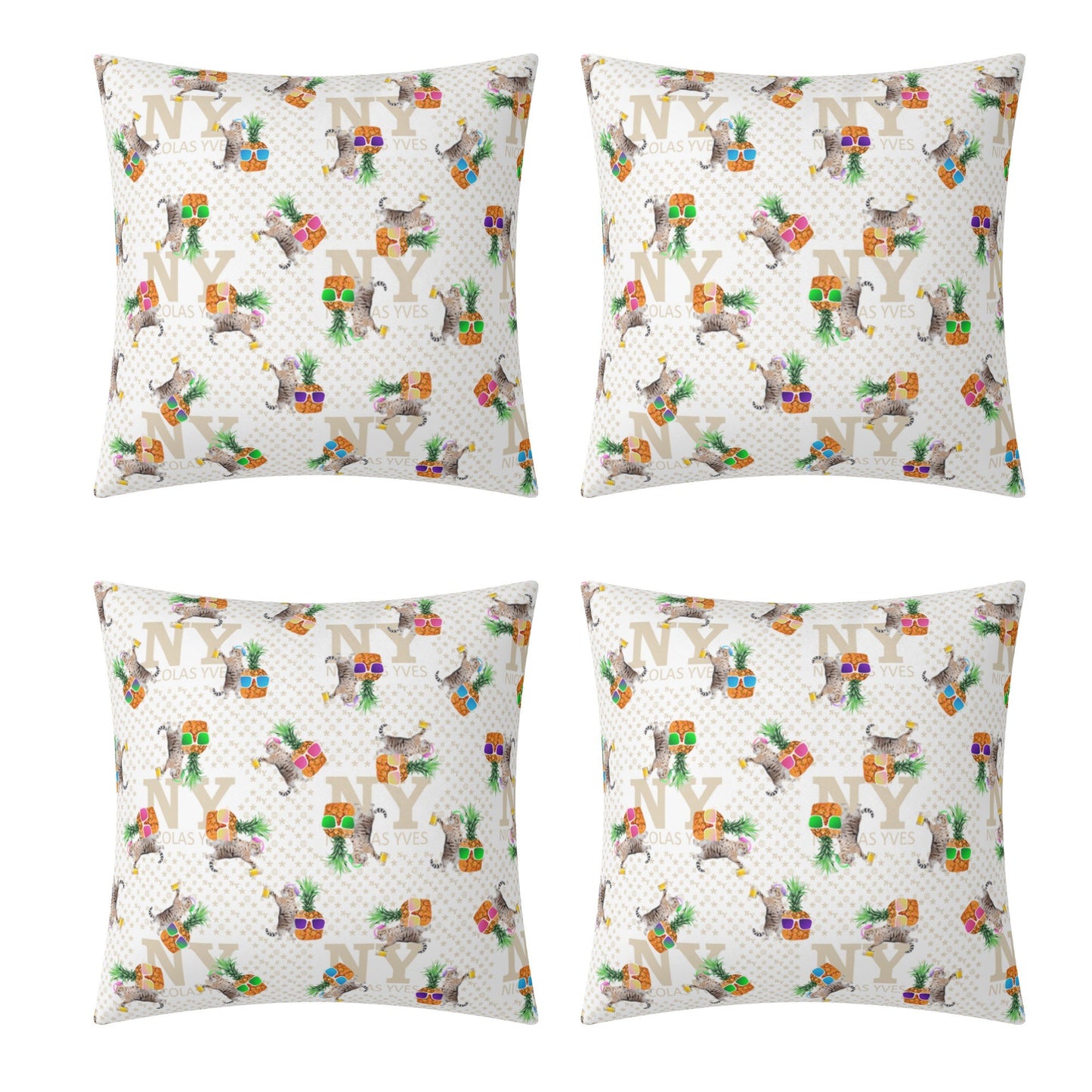 4 HOUSSES DE COUSSIN NY de Nicolas Yves™ - Blanc