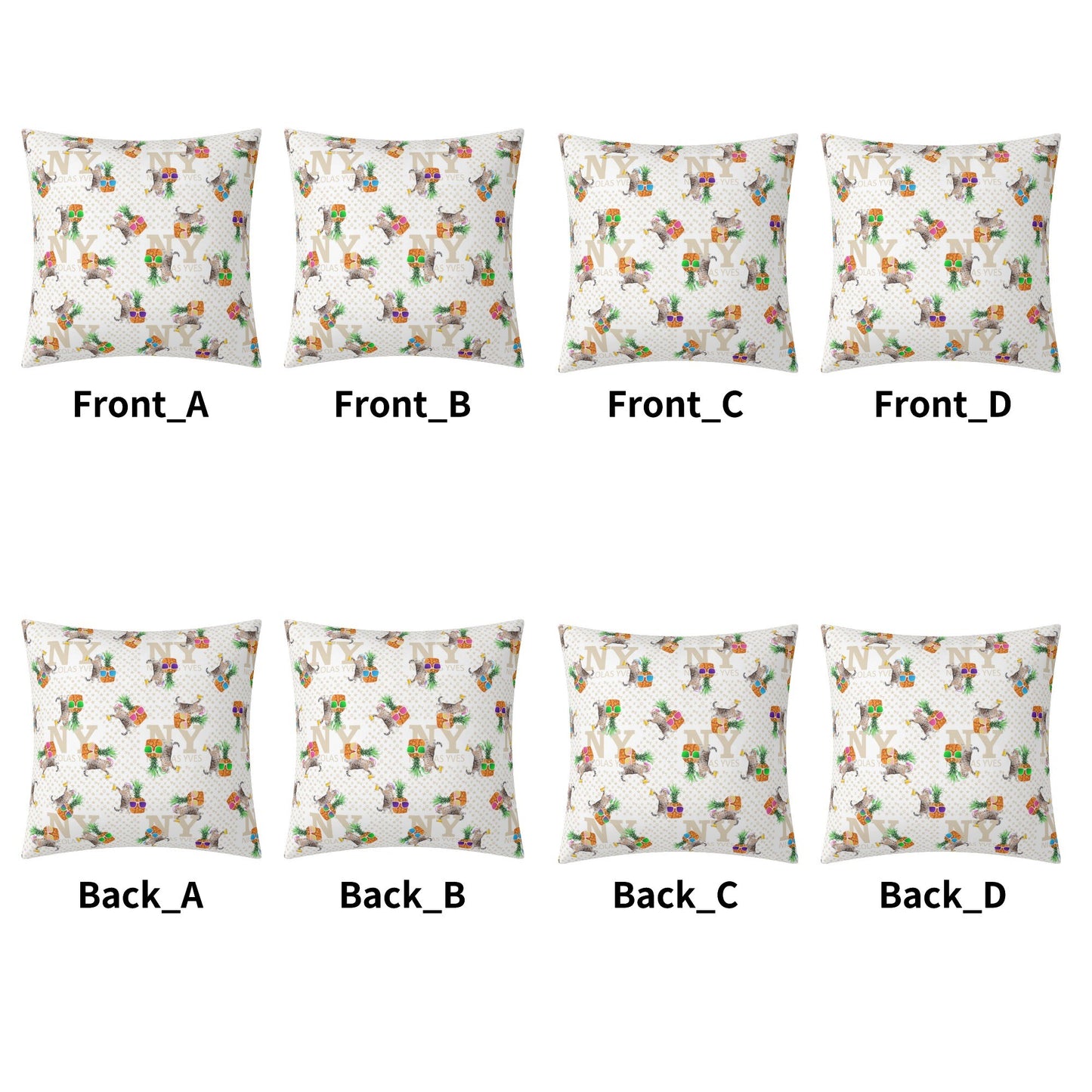 4 HOUSSES DE COUSSIN NY de Nicolas Yves™ - Blanc