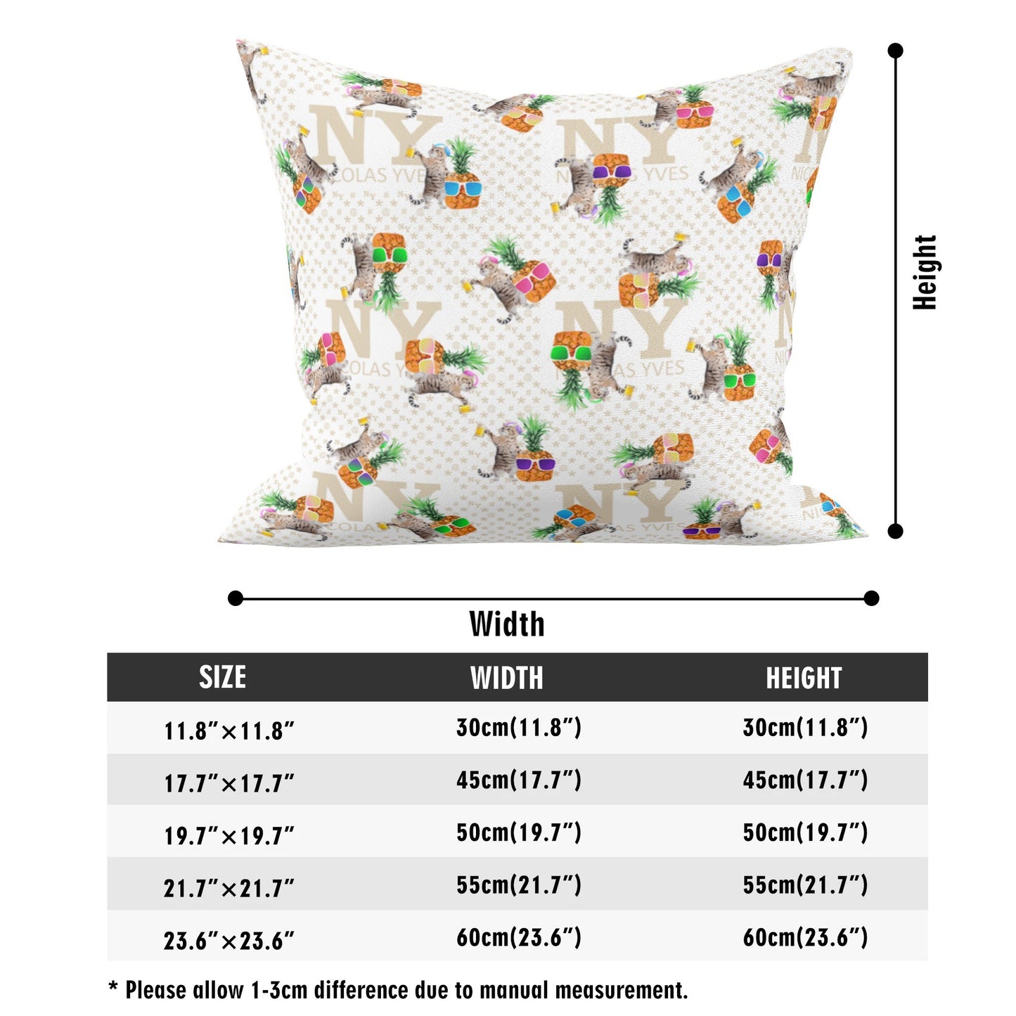 4 HOUSSES DE COUSSIN NY de Nicolas Yves™ - Blanc