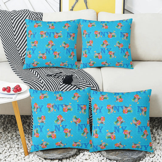 4 HOUSSES DE COUSSIN NY de Nicolas Yves™  - Bleu
