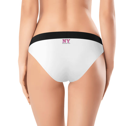 La P'tite Culotte Enchantée Chattananas NY de Nicolas Yves™ - La Simple Blanche Effet Rouge Fuchsia