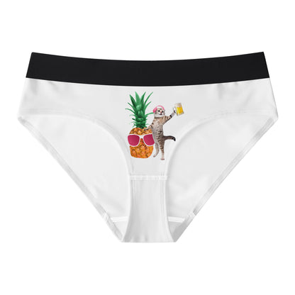 La P'tite Culotte Enchantée Chattananas NY de Nicolas Yves™ - La Simple Blanche Effet Rouge Fuchsia
