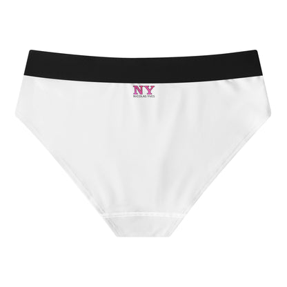 La P'tite Culotte Enchantée Chattananas NY de Nicolas Yves™ - La Simple Blanche Effet Rouge Fuchsia