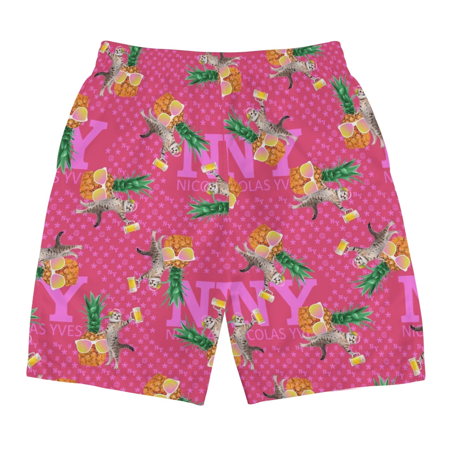 Short Maillot Chananas Rose Exotic NY de Nicolas Yves