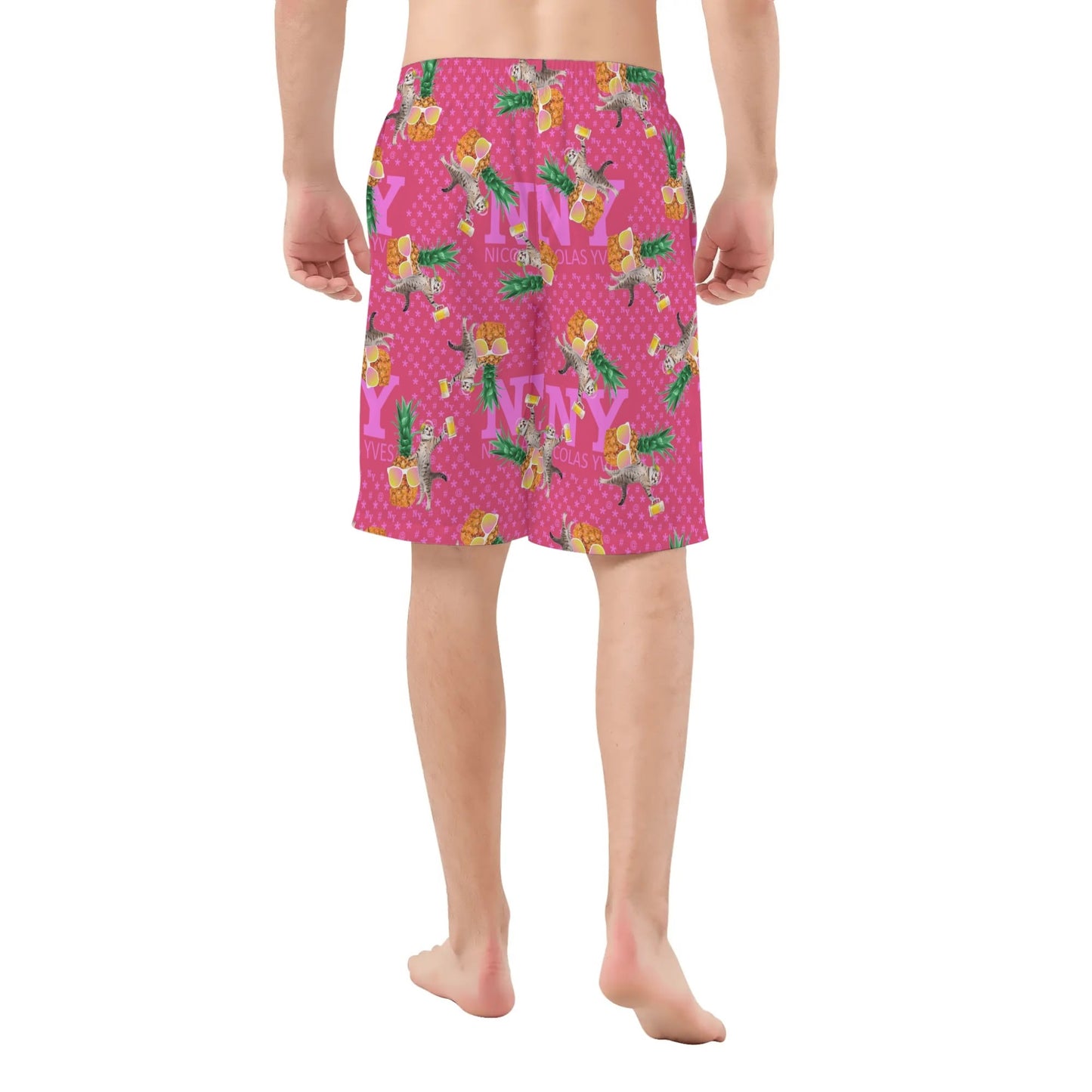 Short Maillot Chananas Rose Exotic NY de Nicolas Yves