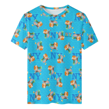 Le T-Shirt Teufeur Bleu Kitsch