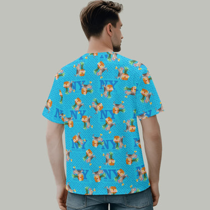 Le T-Shirt Teufeur Bleu Kitsch