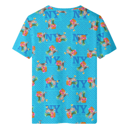 Le T-Shirt Teufeur Bleu Kitsch