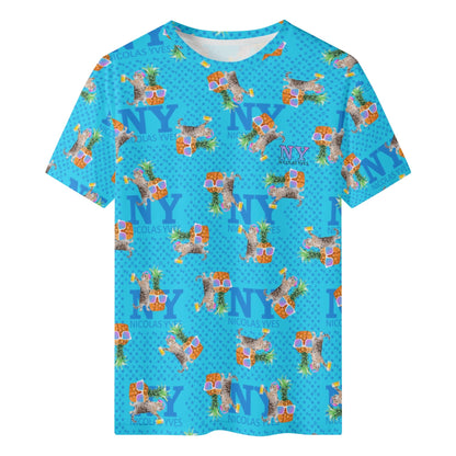 Le T-Shirt Teufeur Bleu Kitsch