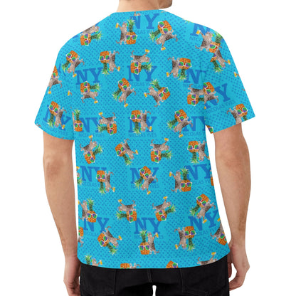 Le T-Shirt Teufeur Bleu Kitsch
