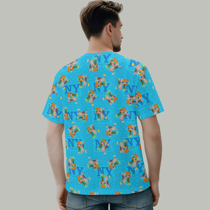 Le T-Shirt Teufeur Bleu Kitsch