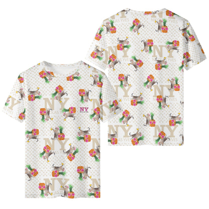 Un Tee-shirt, des Chats, des Ananas et de la Bière ! Le T-shirt Blanc Kitsch Chananas de Nicolas Yves
