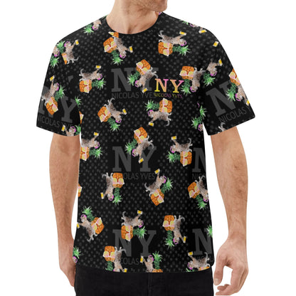 Le T-shirt Noire Kitsch Chananas de Nicolas Yves