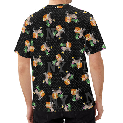 Le T-shirt Noire Kitsch Chananas de Nicolas Yves
