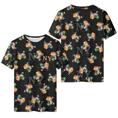 Le T-shirt Noire Kitsch Chananas de Nicolas Yves