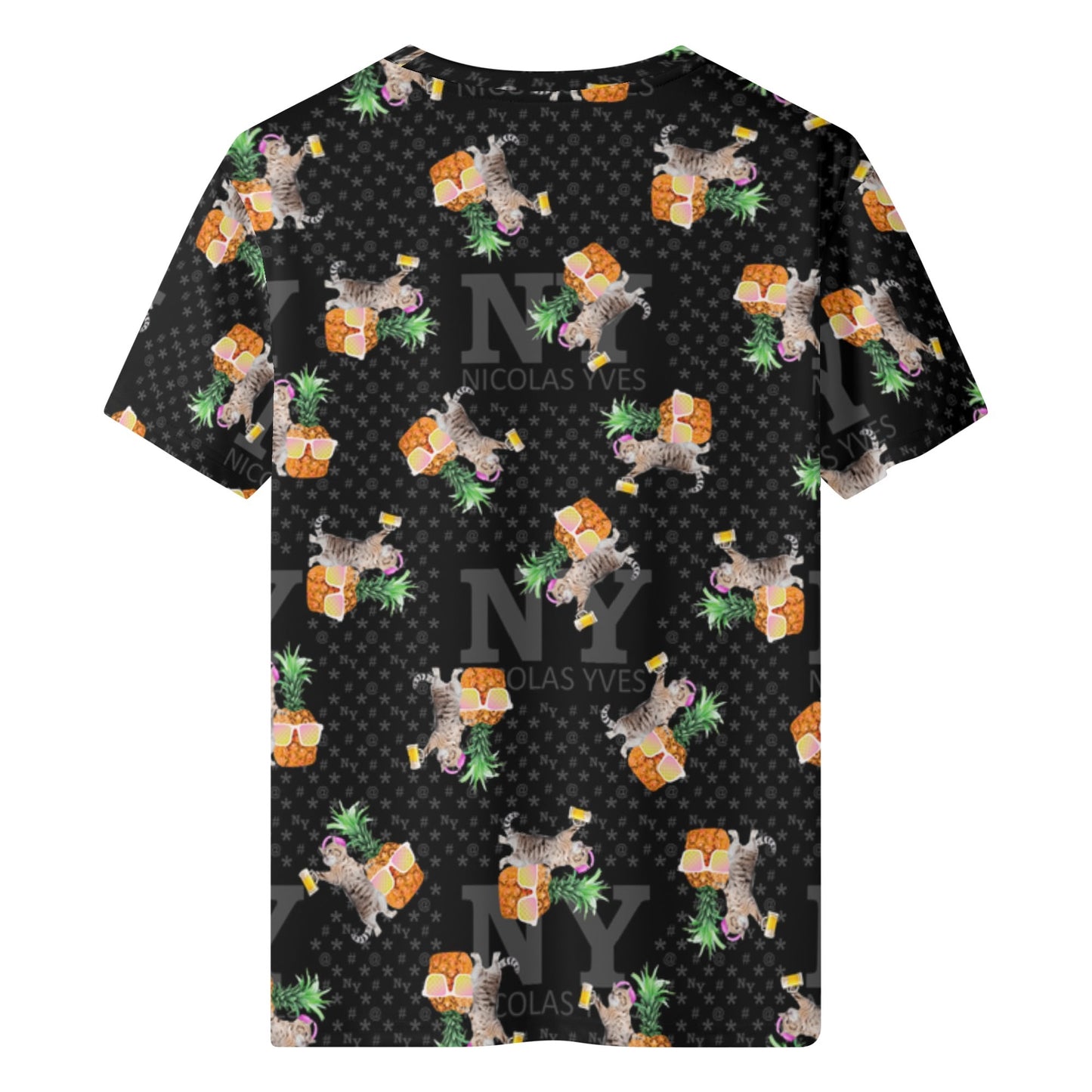 Le T-shirt Noire Kitsch Chananas de Nicolas Yves