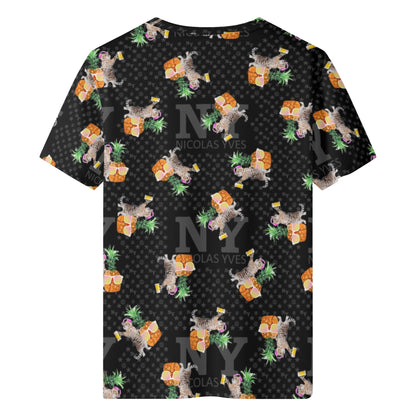 Le T-shirt Noire Kitsch Chananas de Nicolas Yves