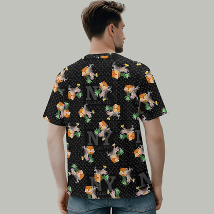 Le T-shirt Noire Kitsch Chananas de Nicolas Yves