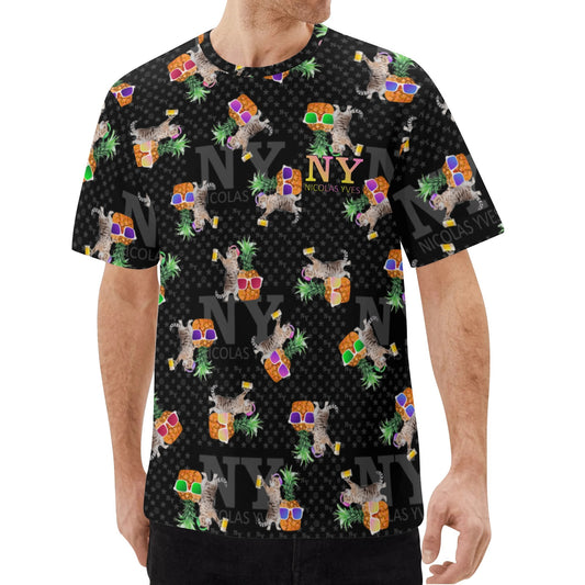 Le T-shirt Noire Kitsch Chananas de Nicolas Yves